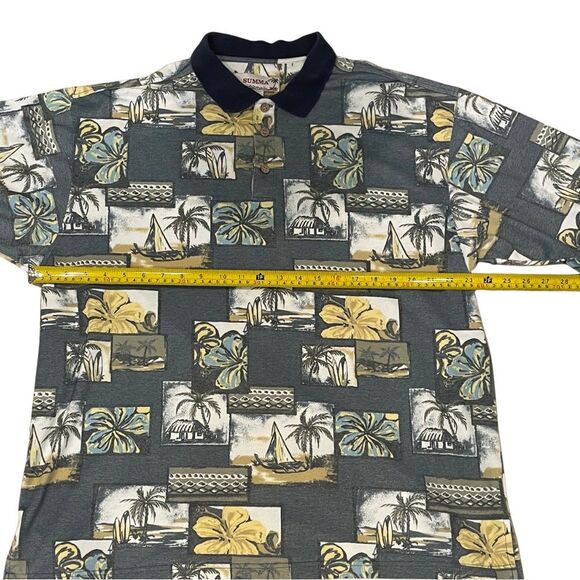 Vintage Summa Island Polo Shirt – Size XXL - Picture 4 of 8